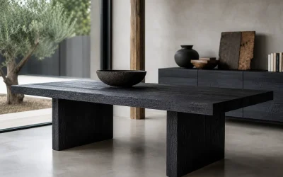 Meuble bois brûlé : la technique shou sugi ban